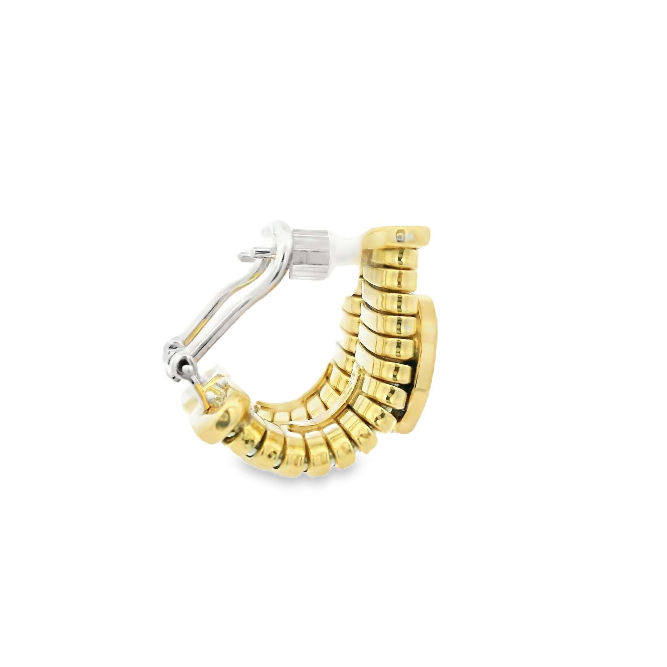 Vintage Tessitore TuboGas Münze und 18K Gold Ohrringe im Angebot 1