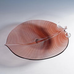 Vintage Tessuto Plate by Tyra Lundgren for Venini, Murano