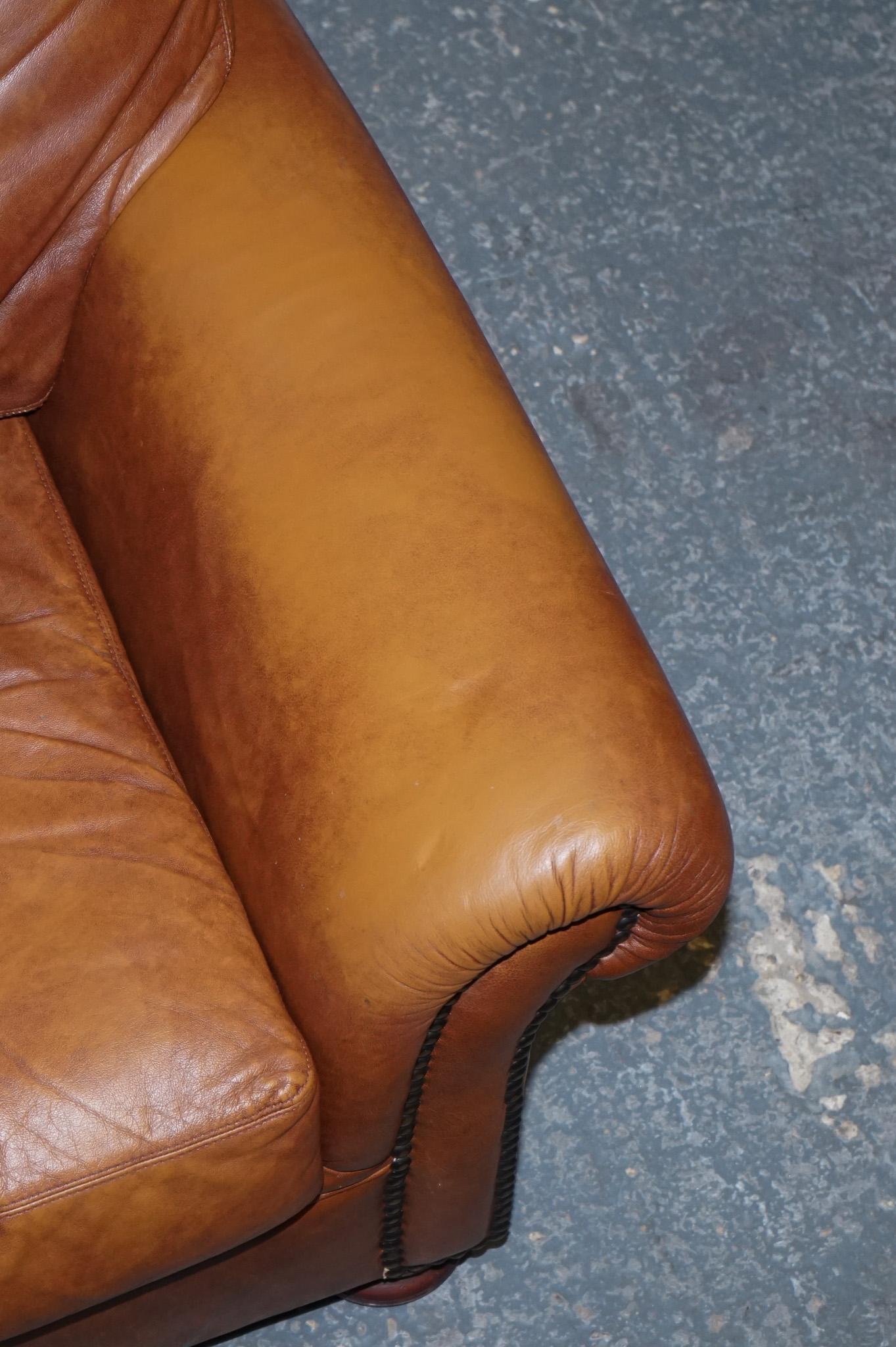 VINTAGE TETRAD JOHN LEWIS CORDOBA CUERO MARRON CLUB ARMCHAiR 5