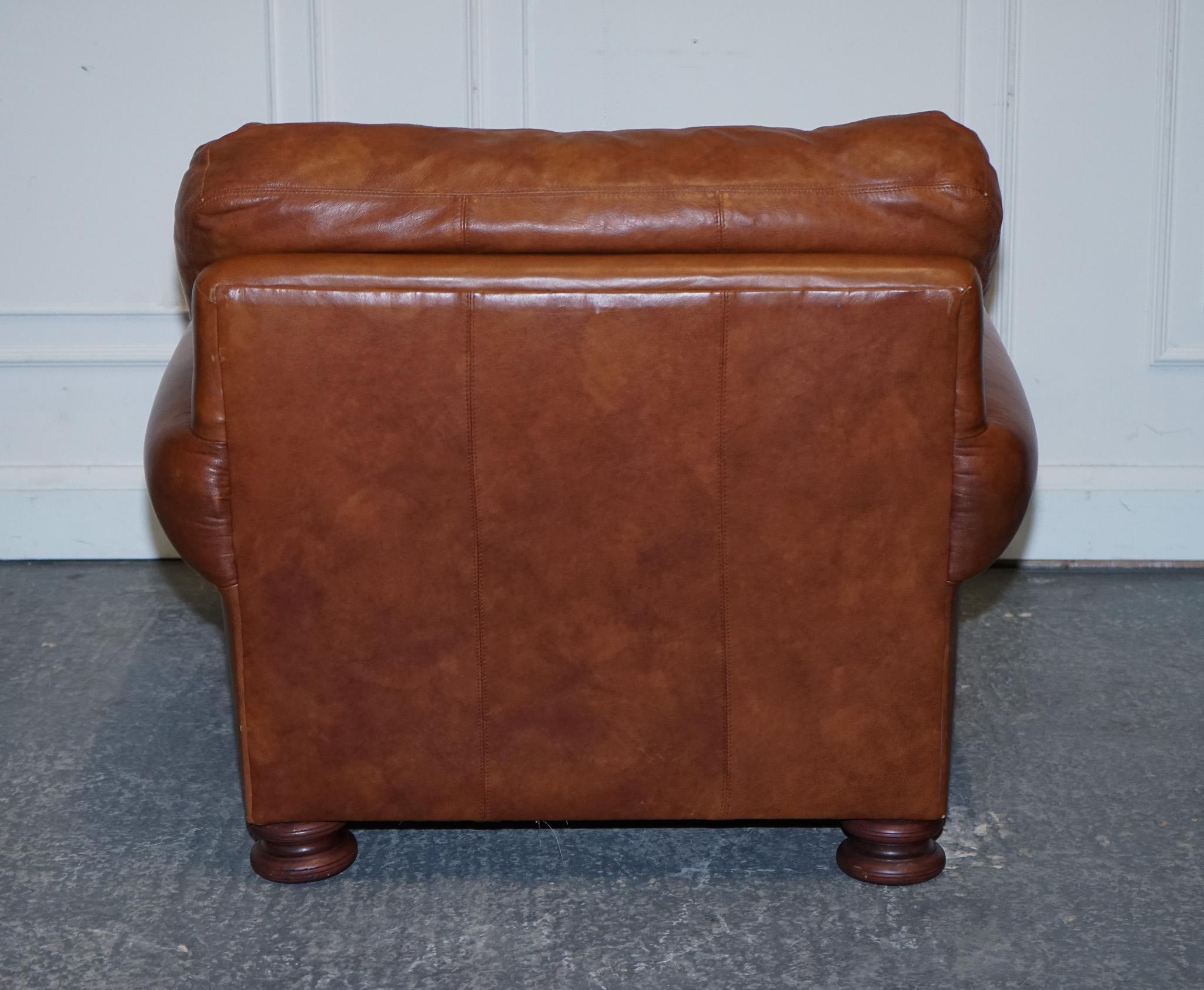 VINTAGE TETRAD JOHN LEWIS CORDOBA CUERO MARRON CLUB ARMCHAiR 7