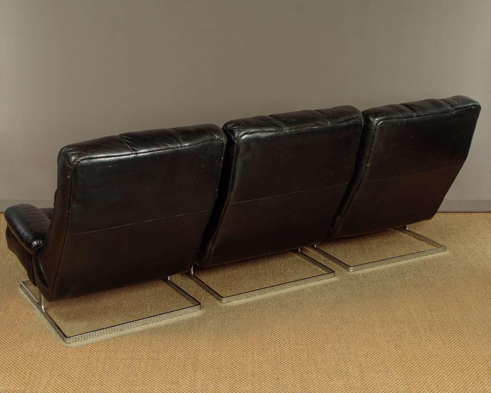 Modulares Leder-Sofa aus Tetrad im Zustand „Gut“ im Angebot in London, GB