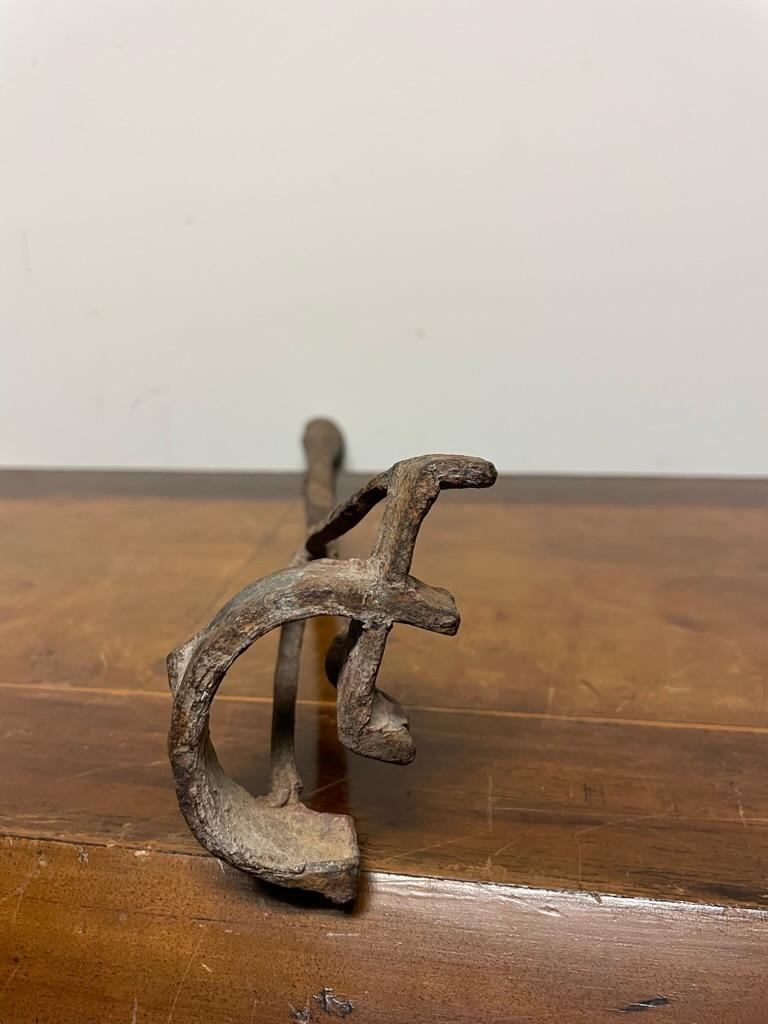 20th Century Vintage Texas Cowboy Hand Wrought Cattle Branding Iron For Sale