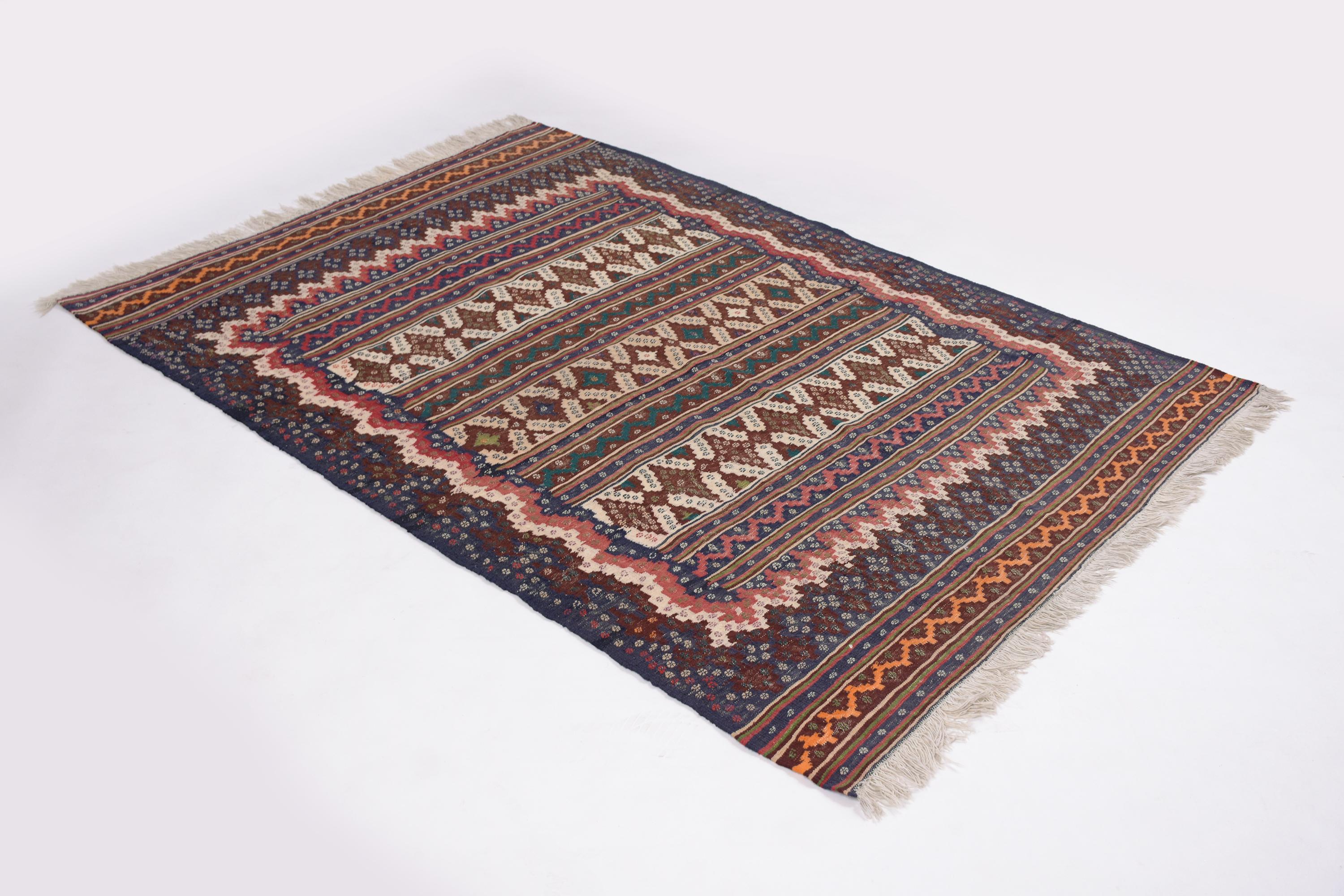 Late 20th Century Vintage Textile Rug For Sale