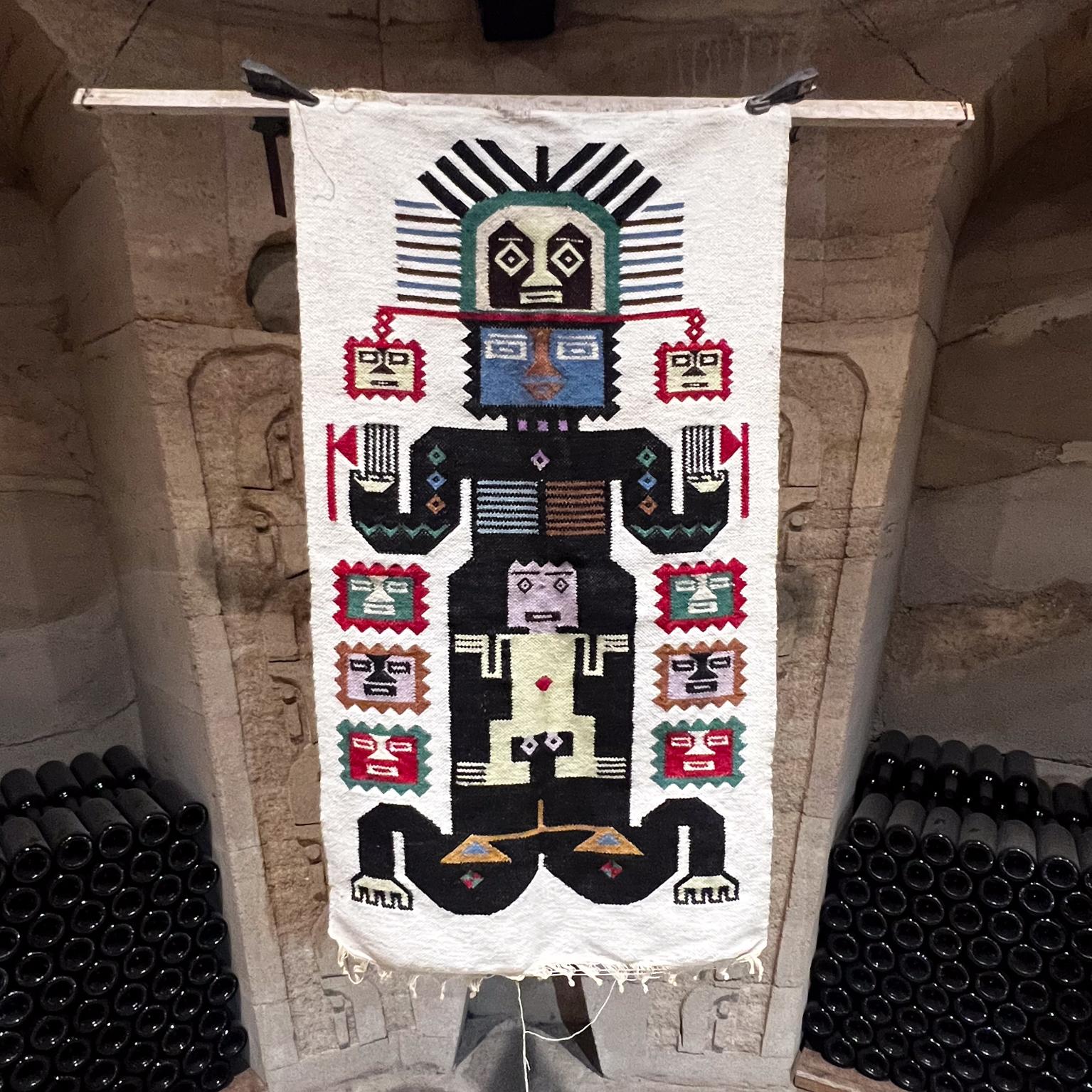 Vintage Textile Wall Art Mexican Mayan Aztec Woven Tapestry
25.25 x 47
Original preowned vintage condition.
Review images provided.
