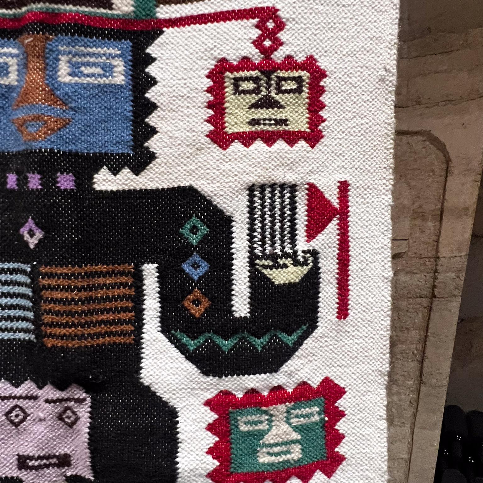 aztec tapestry wall hanging