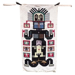 Vintage Textil Wandkunst mexikanische Maya Azteken gewebt Wandteppich