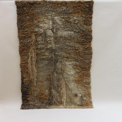 Vintage Textile Woven Wall Hanging 1970s by Wanda Nowakowska Malinowska Polish