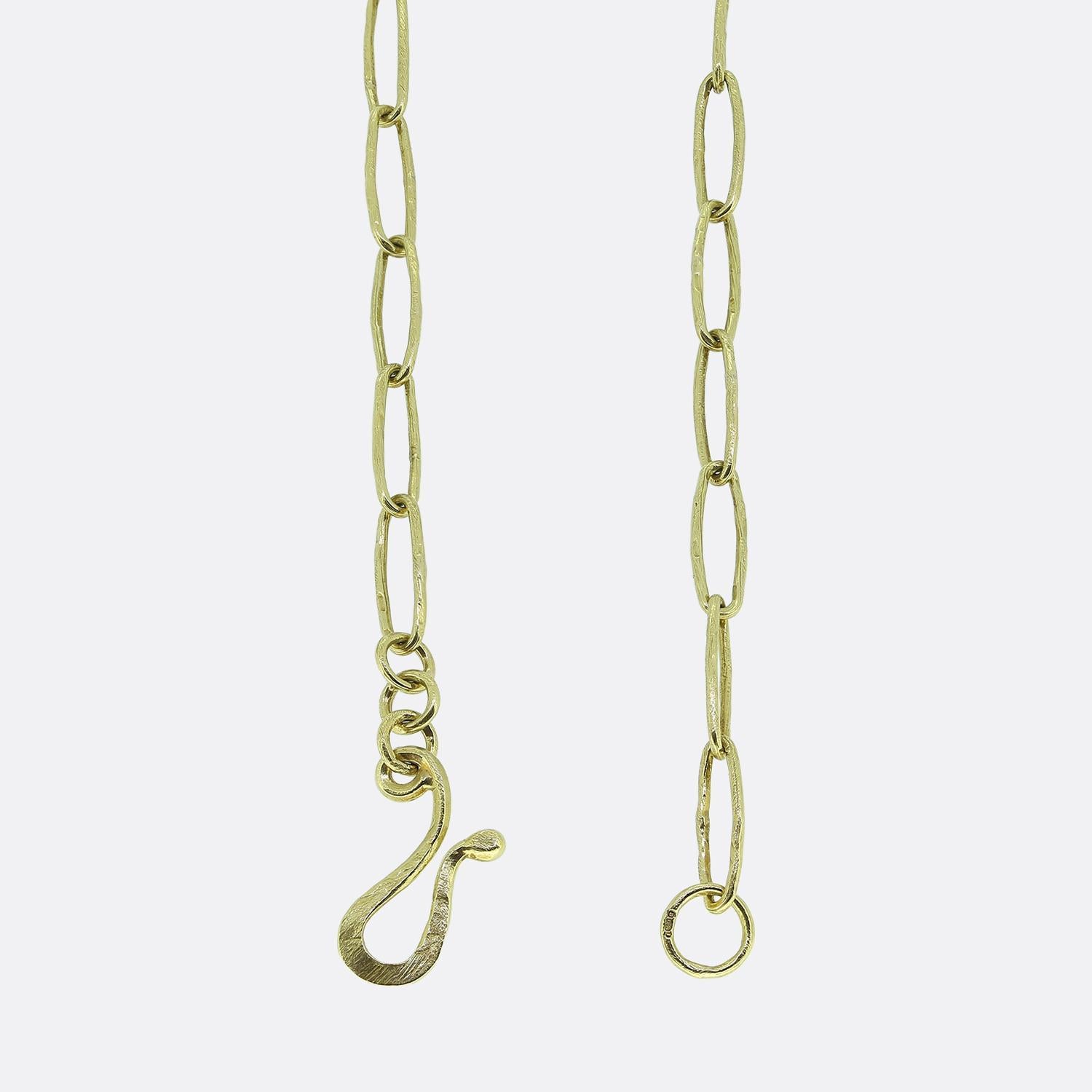 Vintage Textured Belcher ChainVintage Textured Belcher Chain für Damen oder Herren im Angebot