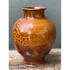 Vintage Textured Ceramic Pottery Vase