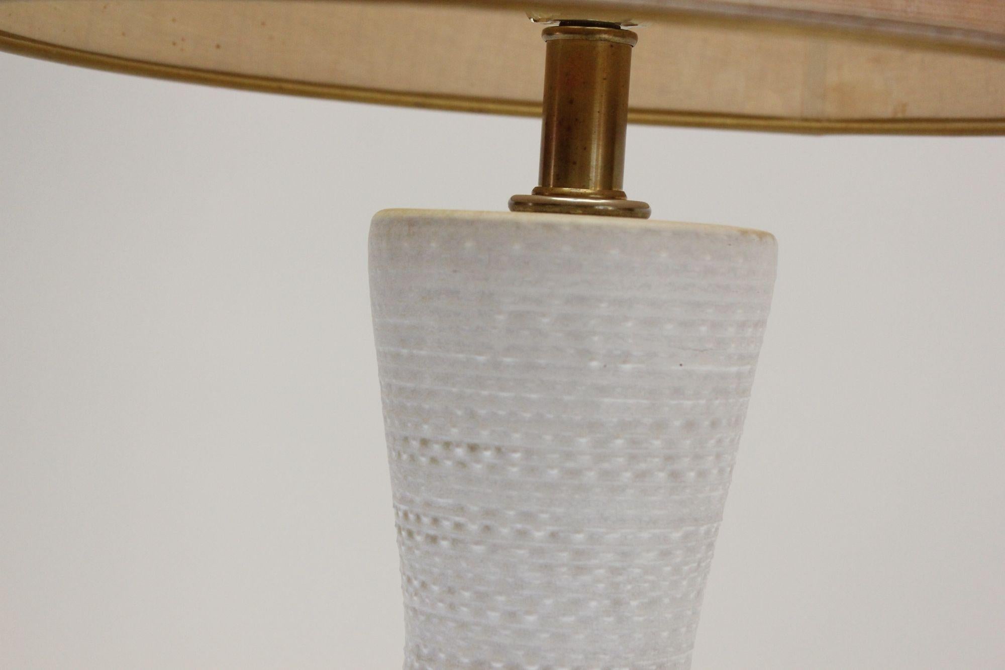 Texturierte Vintage-Tischlampe aus Keramik von Lee Rosen für Design Technics im Angebot 11
