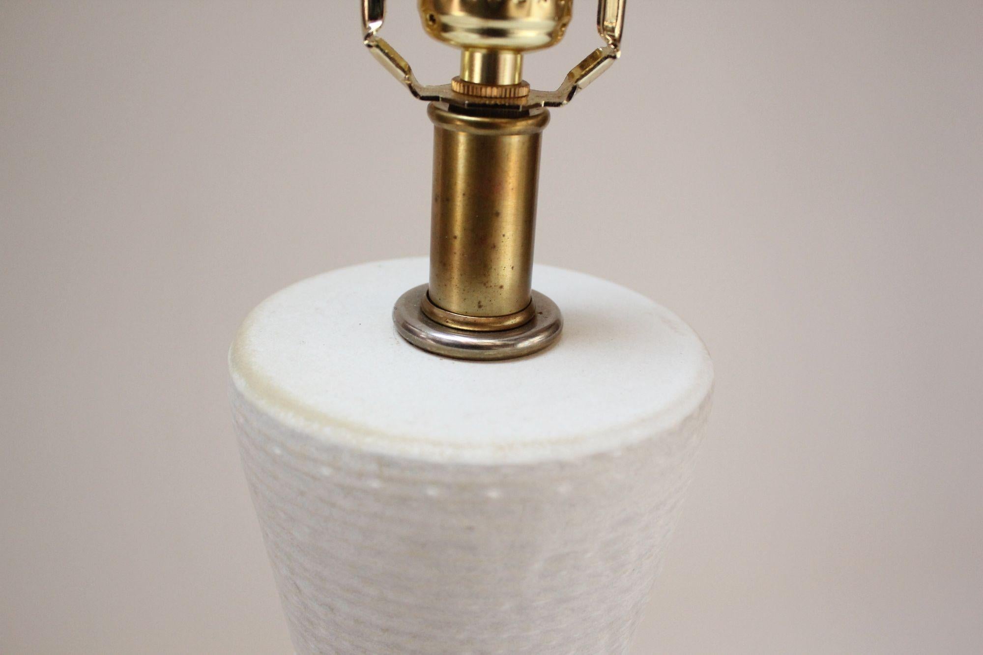 Vintage Textured Ceramic Table Lamp by Lee Rosen for Design Technics For Sale 6