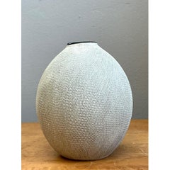 Vintage Textured Ceramic Vase