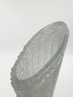 Vintage Textured Glass Vase from Finland