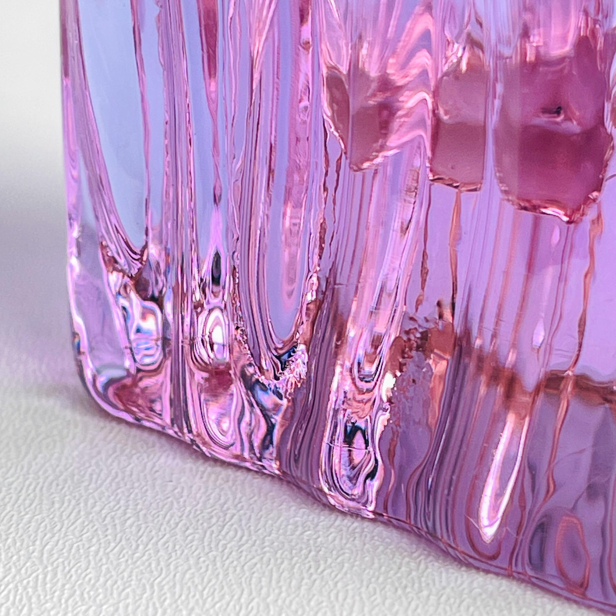 Vase aus strukturiertem Murano-Glas Tronchi, Italien 1970er Jahre im Angebot 3