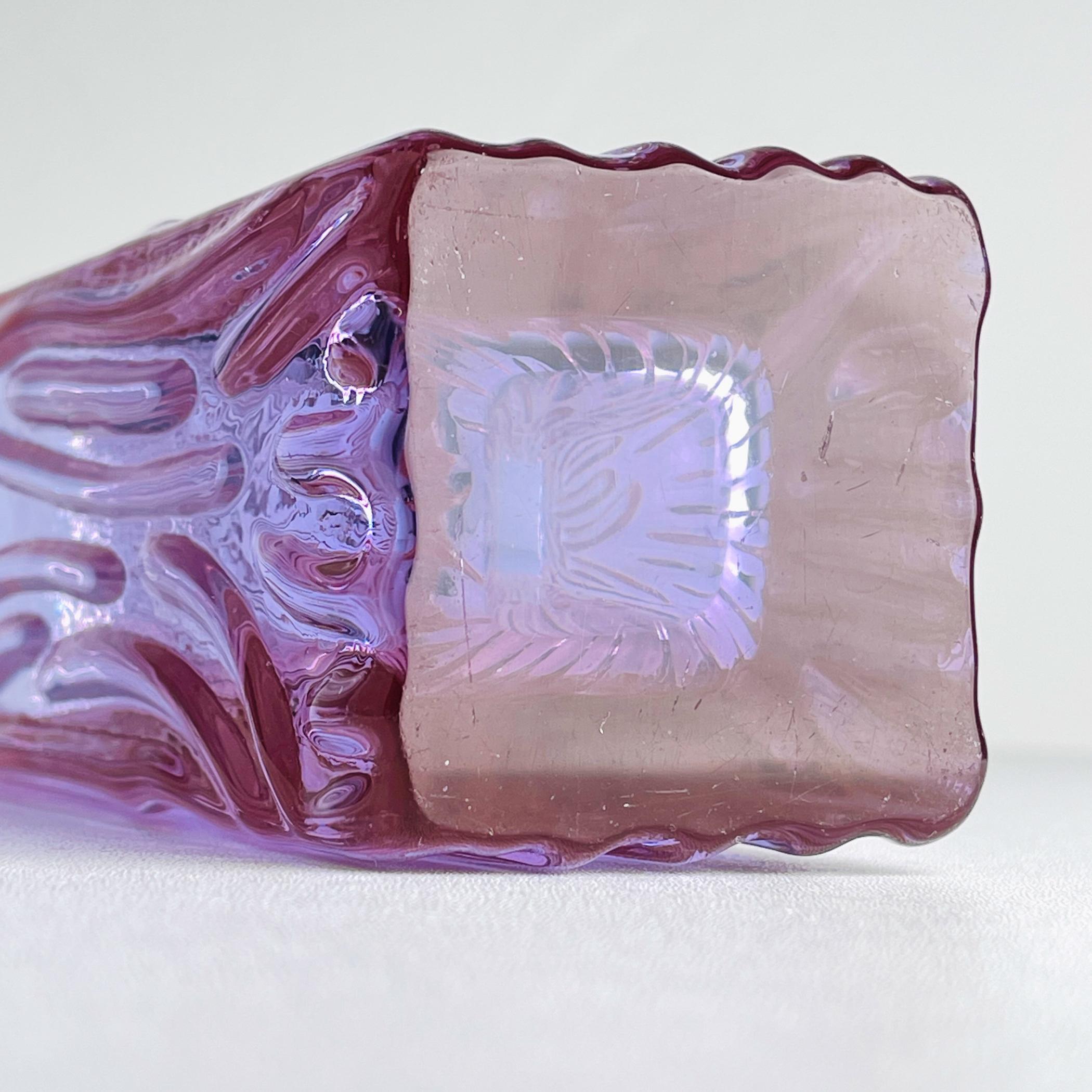 Vase aus strukturiertem Murano-Glas Tronchi, Italien 1970er Jahre (20. Jahrhundert) im Angebot