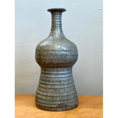 Vintage Textured Studio Pottery Vase