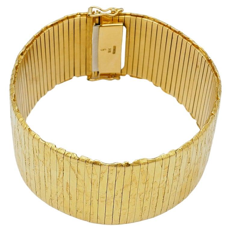 textured gold bracelet