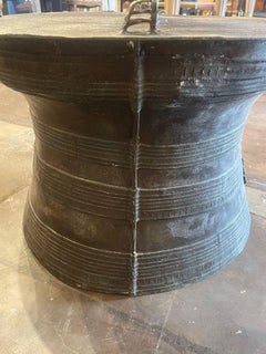 Vintage Thai Bronze Rain Drum Table