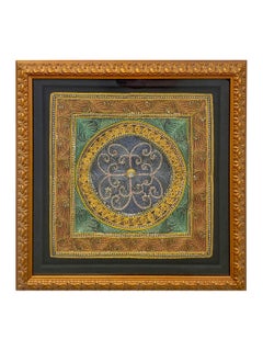 Vintage Thai Burmese Kalaga Embroidery, Framed, Set of 2 Pcs