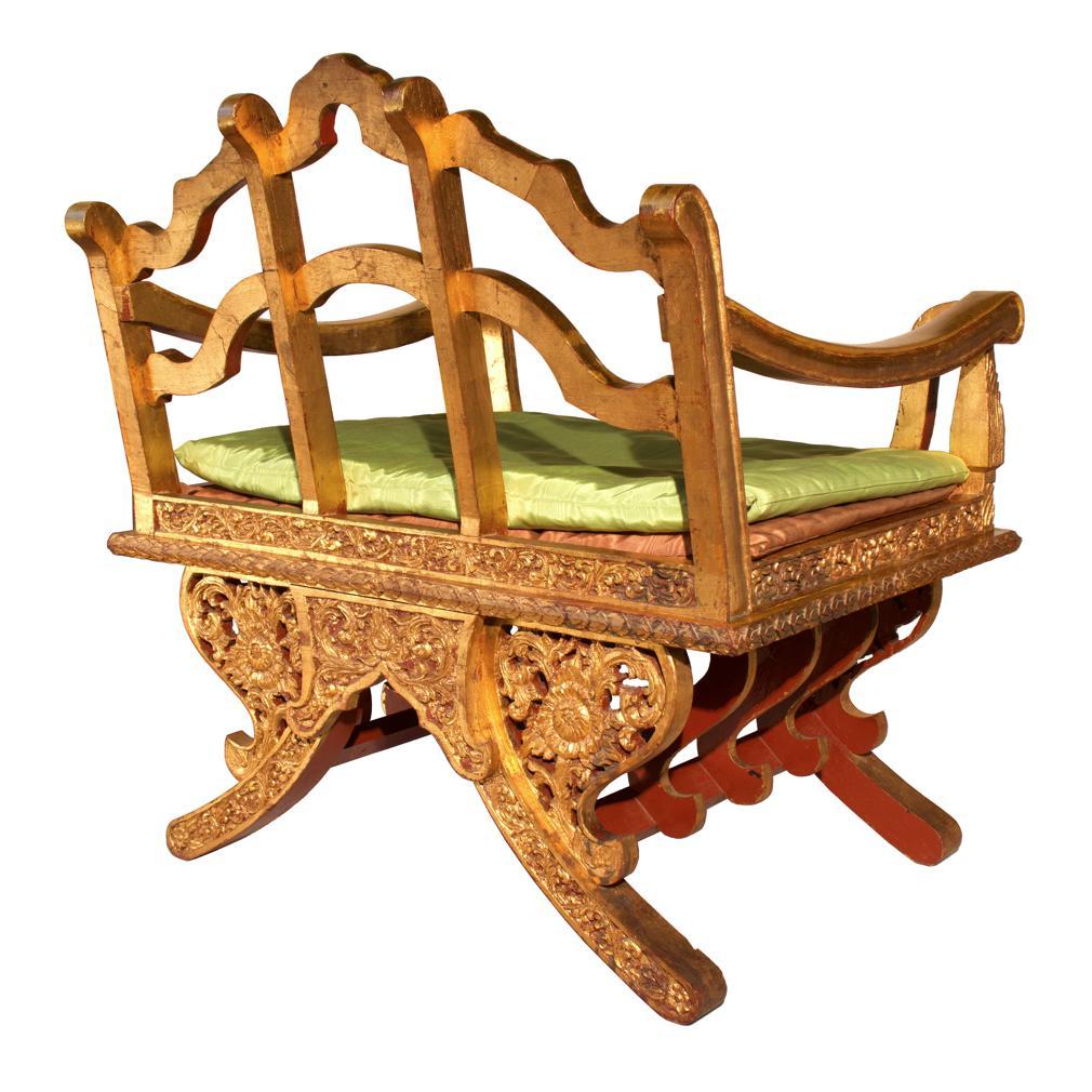 Other Vintage Thai Howdah-style Meditation Chair For Sale