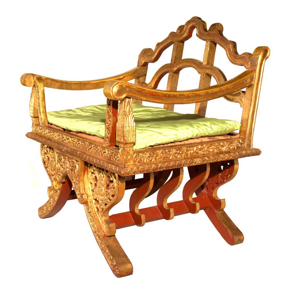 Chaise de méditation thaïlandaise vintage de style Howdah Bon état - En vente à Point Richmond, CA