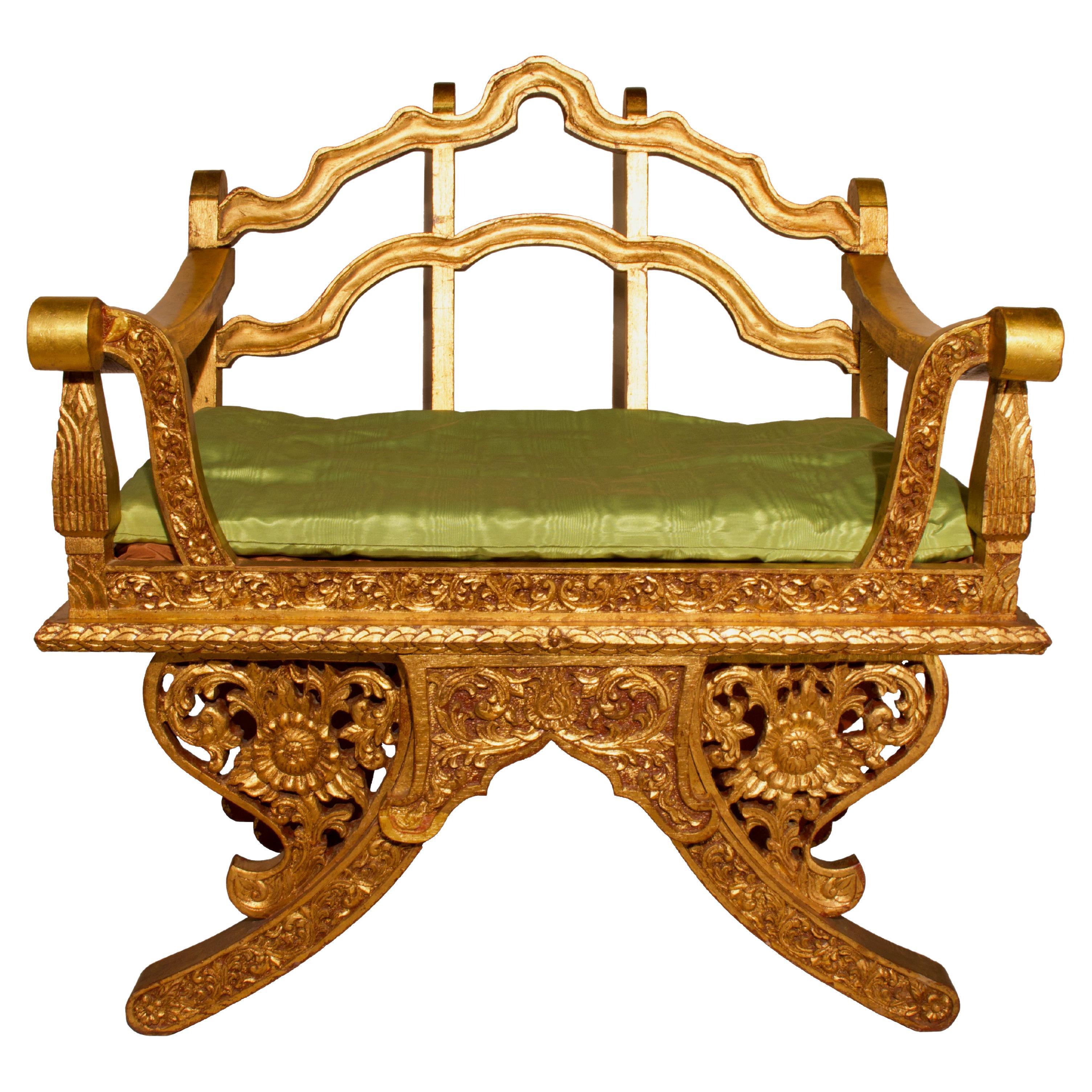 Chaise de méditation thaïlandaise vintage de style Howdah en vente
