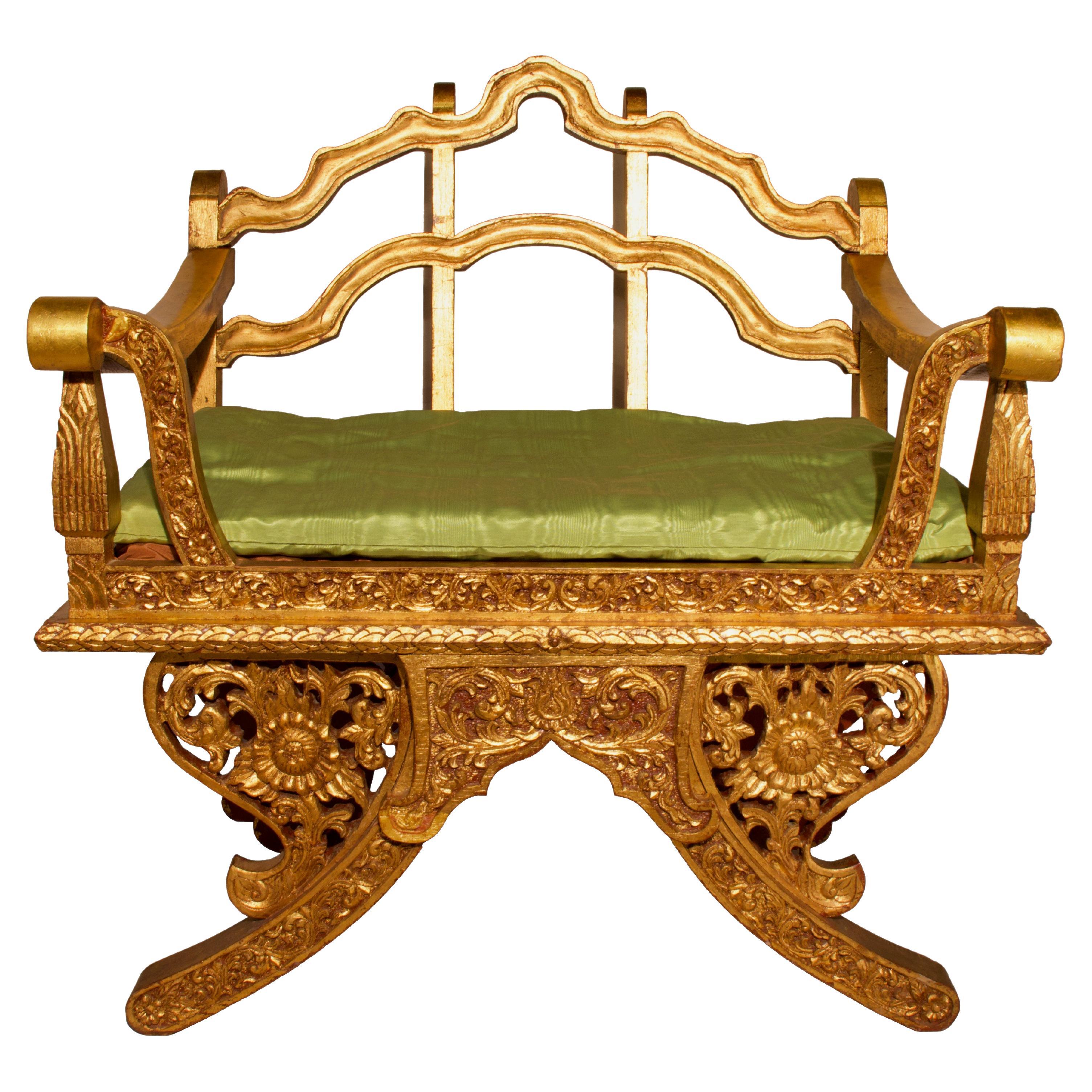 Chaise de méditation thaïlandaise vintage de style Howdah