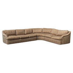 Vintage Thayer Coggin Sectional Sofa with Geometric Upholstery