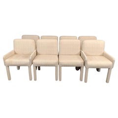 Vintage Thayer Coggin Upholstered Dining Chairs - Set of 8