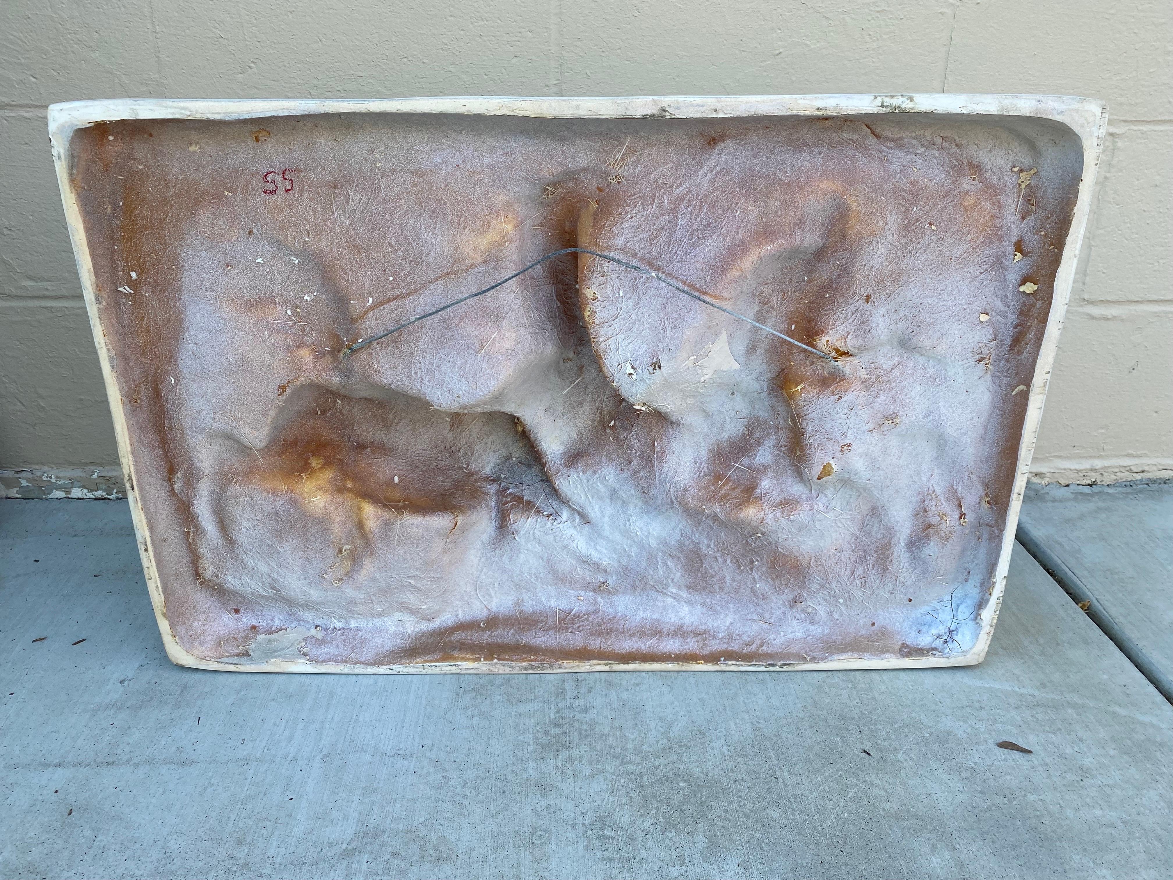 Mid-20th Century Vintage The Horses Of Anahita Wall Sculpture By William Morris Hunt