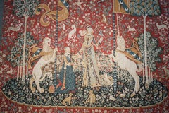 ViNTAGE THE LADY AND THE UNICORN LARGE WALL HANGING TAPEStry 128 cm X 166 cm