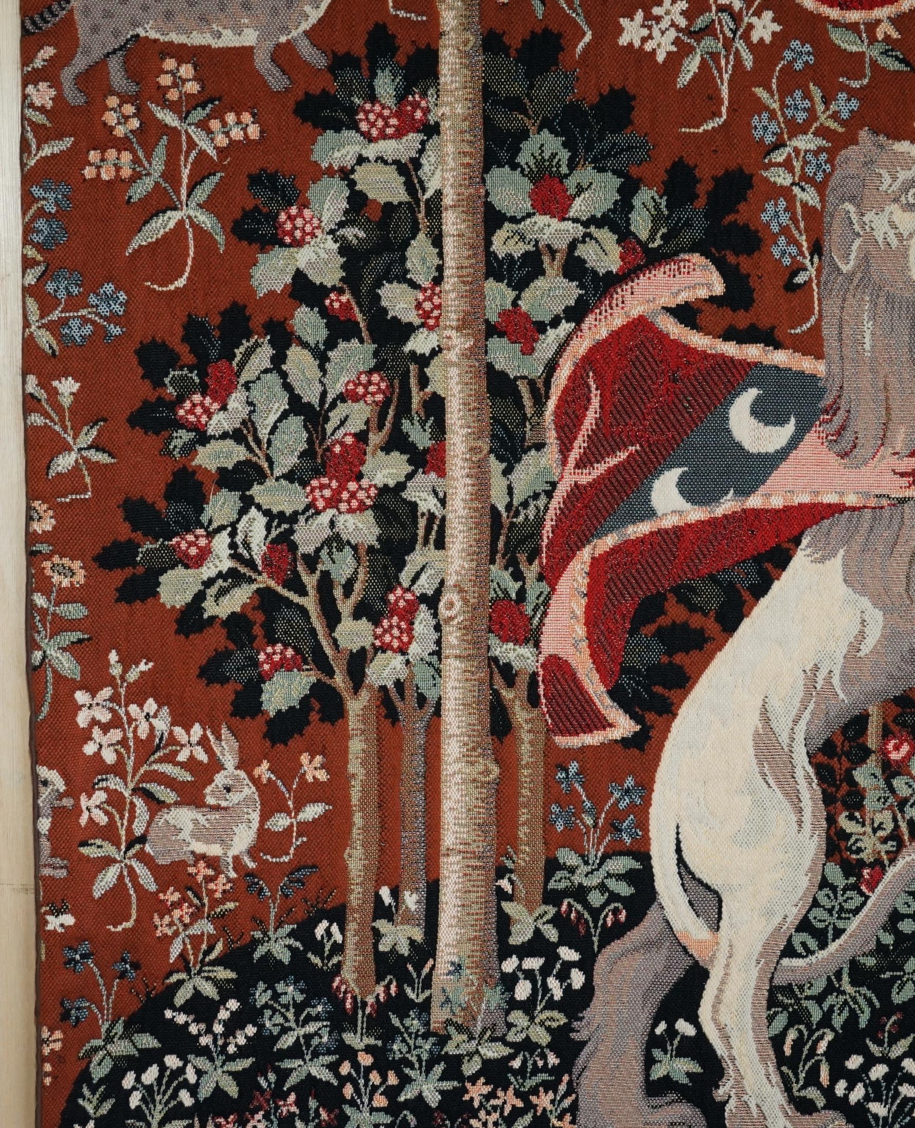 ViNTAGE THE LADY AND THE UNICORN LARGE WALL HANGING WOVEN TAPESTRY 216CM X 189CM For Sale 4