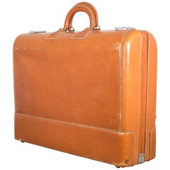 Vintage "The Little Colonel" Leather Luggage, circa 1950