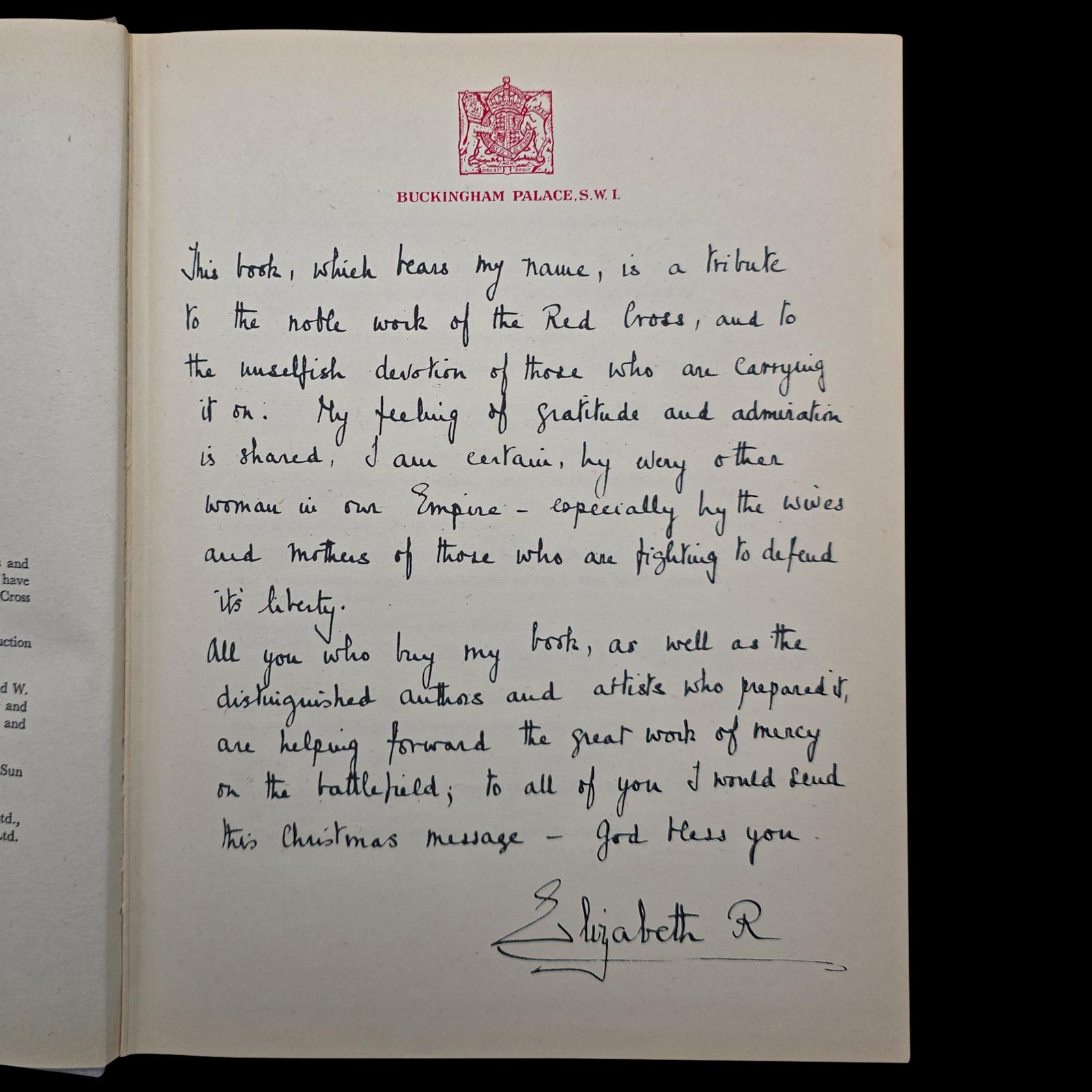 Vintage, The Queen's Book of the Red Cross, Königliche Geschichte, Erstausgabe, Zweiter Weltkrieg (Britisch) im Angebot
