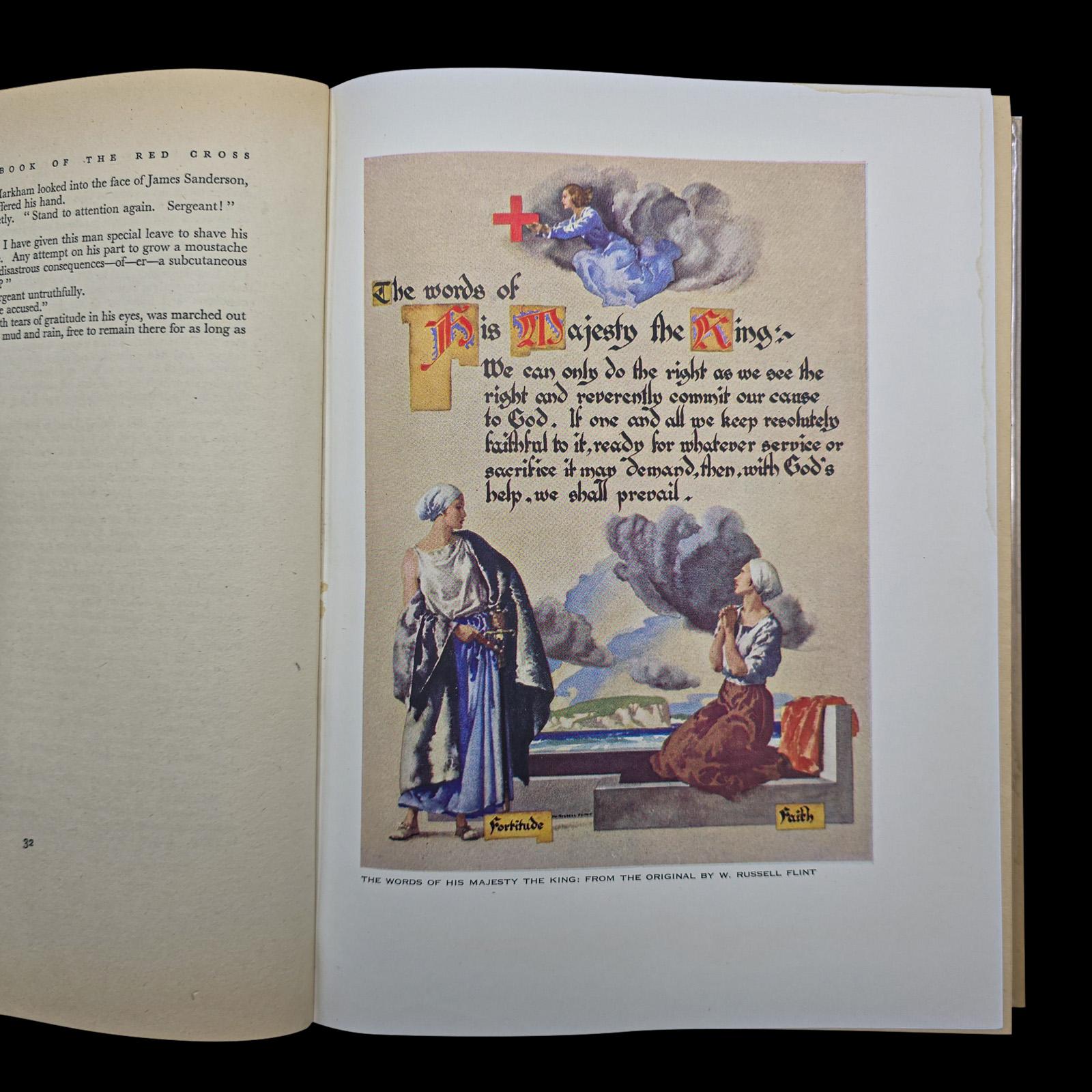 Vintage, The Queen's Book of the Red Cross, Königliche Geschichte, Erstausgabe, Zweiter Weltkrieg (Mitte des 20. Jahrhunderts) im Angebot