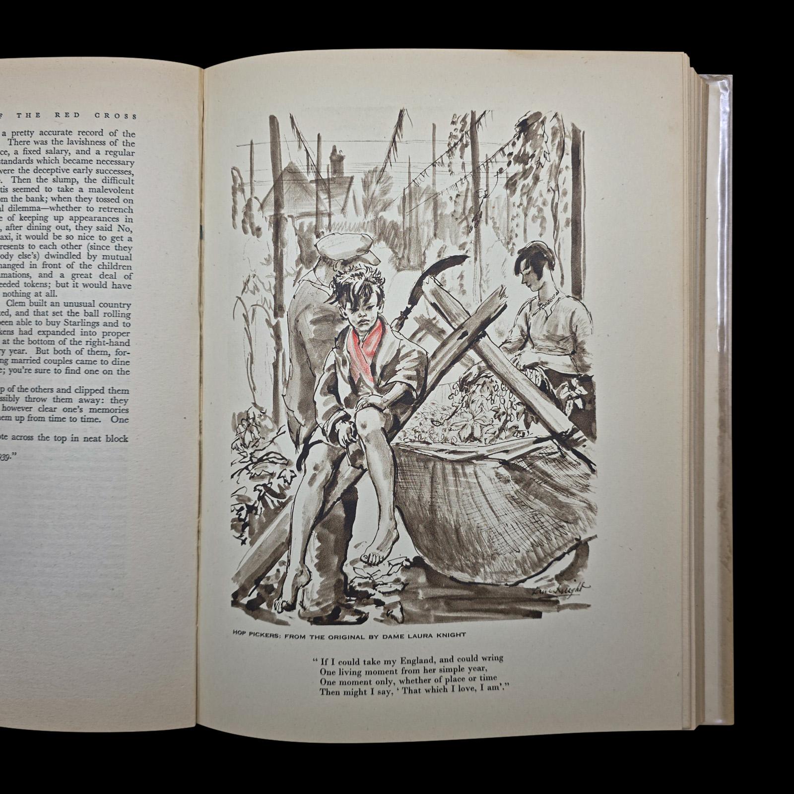 Vintage, The Queen's Book of the Red Cross, Königliche Geschichte, Erstausgabe, Zweiter Weltkrieg im Angebot 1