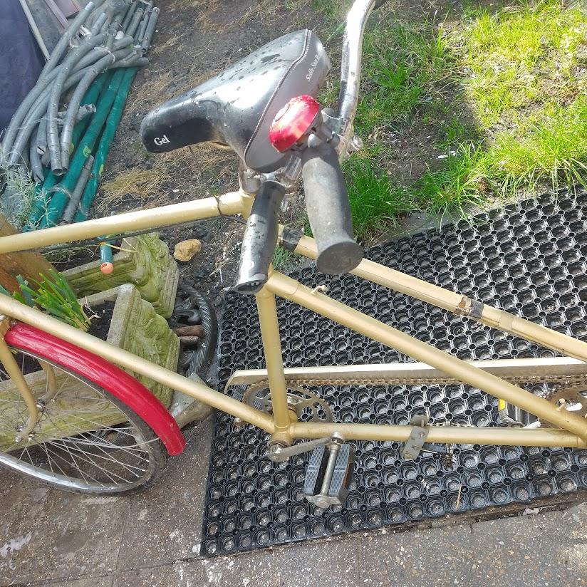 Vintage The Raleigh Gold/Red Tandem Steel Bicycle For Sale 6