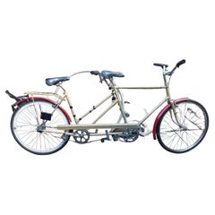 Bicyclette vintage The Raleigh en acier brun clair doré/rouge