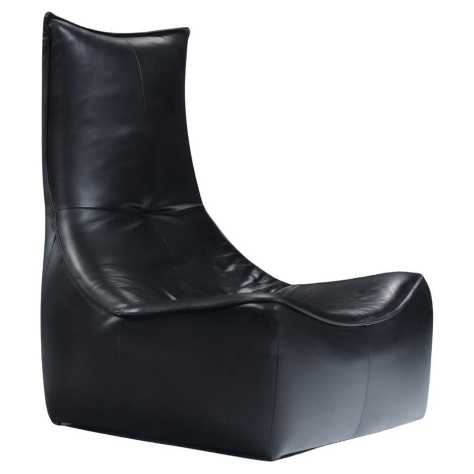 Vintage The Rock Lounge Chair with new leather by Gerard Van Den Berg - Montis For Sale
