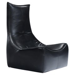 Vintage The Rock Lounge Chair with new leather by Gerard Van Den Berg - Montis
