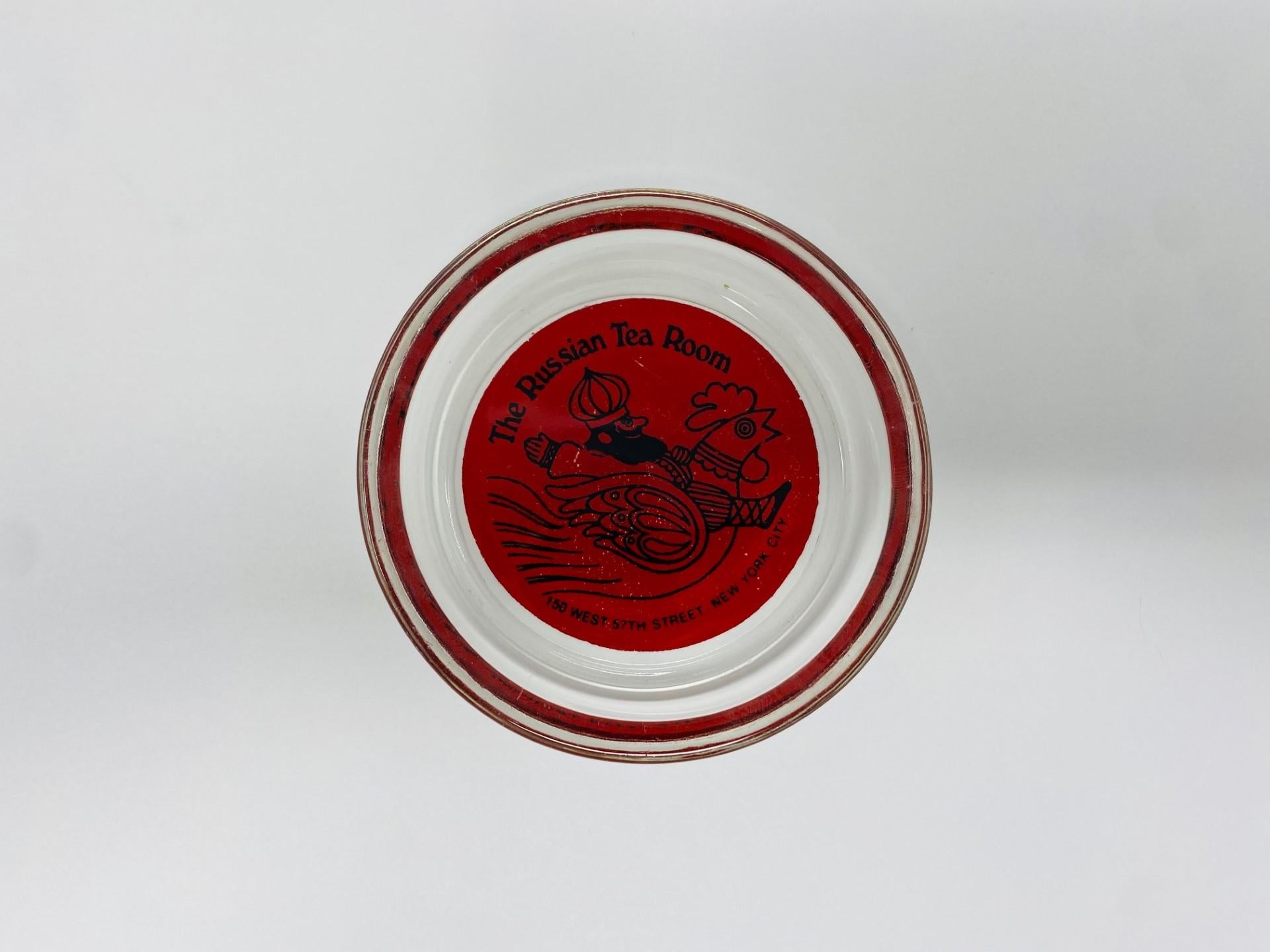 American Vintage The Russian Tea Room Ashtray 1970s For Sale