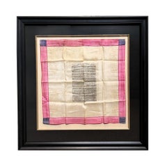 Vintage "The Star-Spangled Banner" Silk Printed Handkerchief with Music
