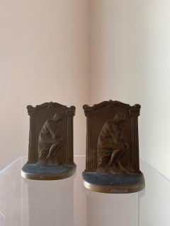 Vintage the Thinker Bookends