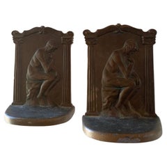 Vintage the Thinker Bookends