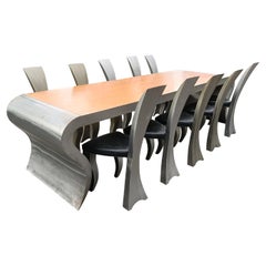 Juego de comedor vintage the wave diseñado por Hans Kopla, 1997