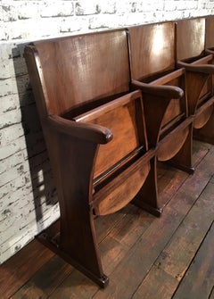 Vintage Theater 4-Seat Bench From Thonet, 1950s