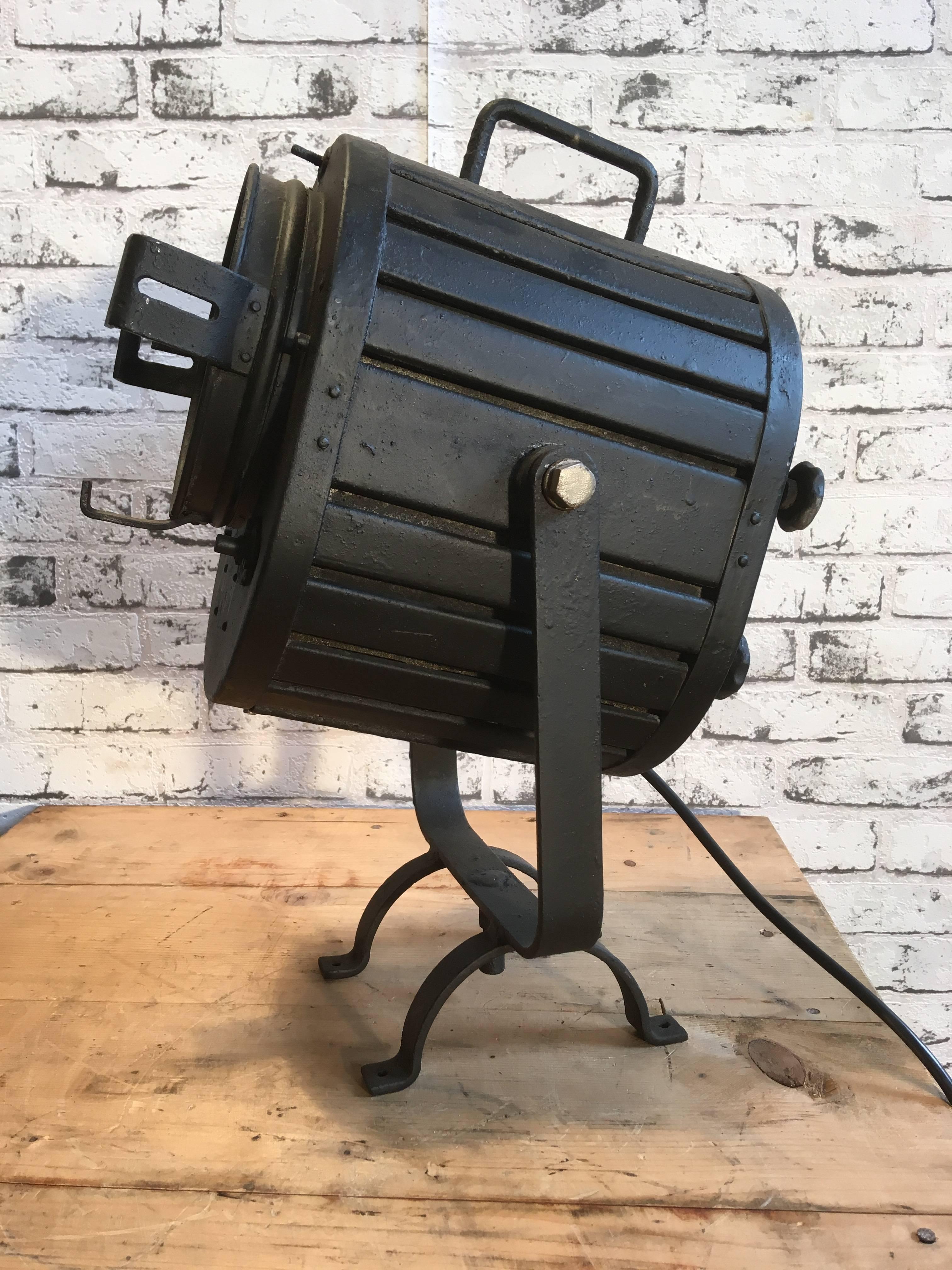 Vintage Theater Spotlight, 1960s In Good Condition In Kojetice, CZ