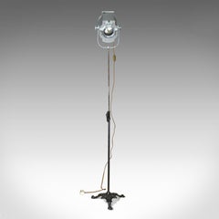 Vintage Theatre Lamp, Hewitt Universal, Victorian Cast Iron Stand