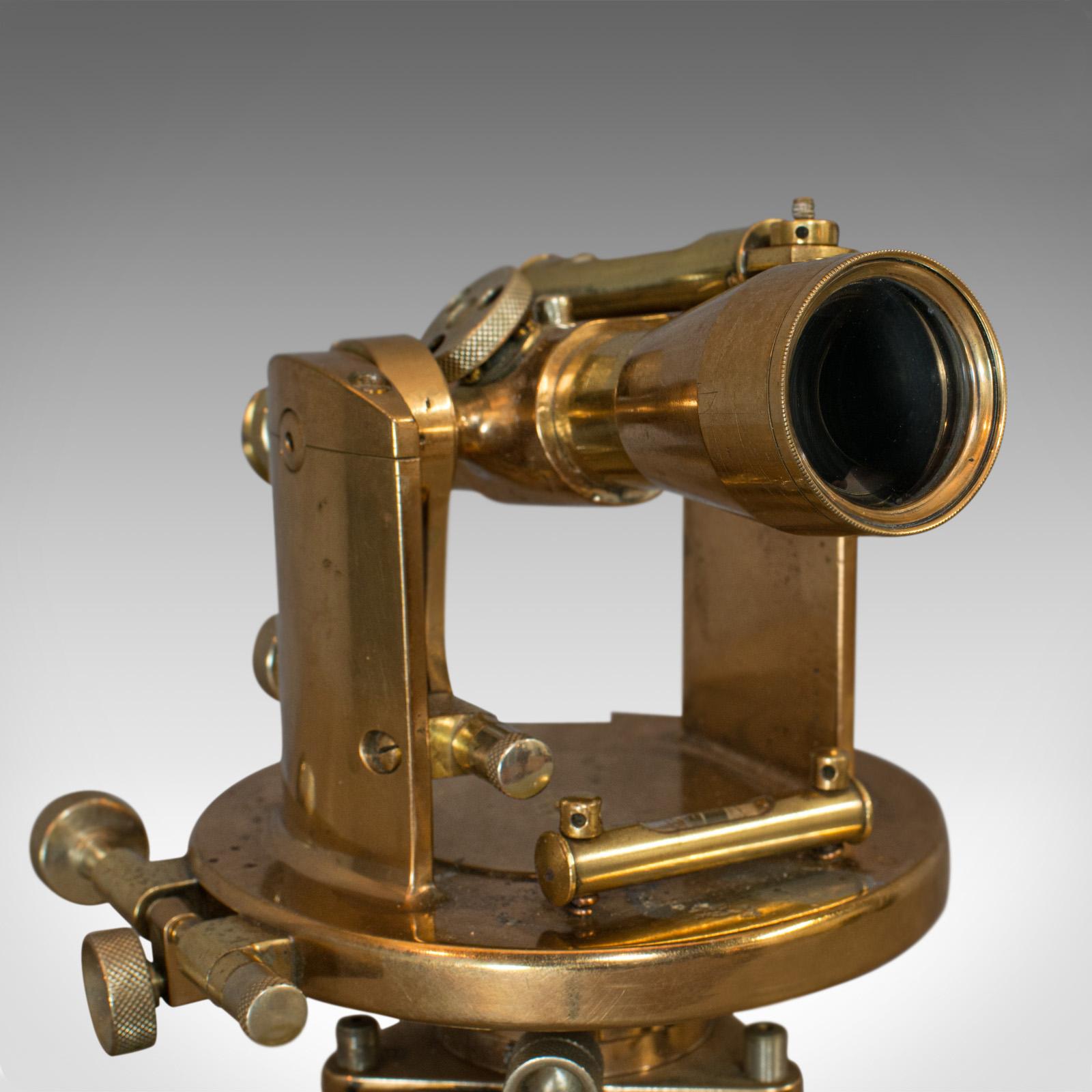 Antique Theodolite, English, Bronze, Brass, Scientific Instrument, Desk Ornament 4