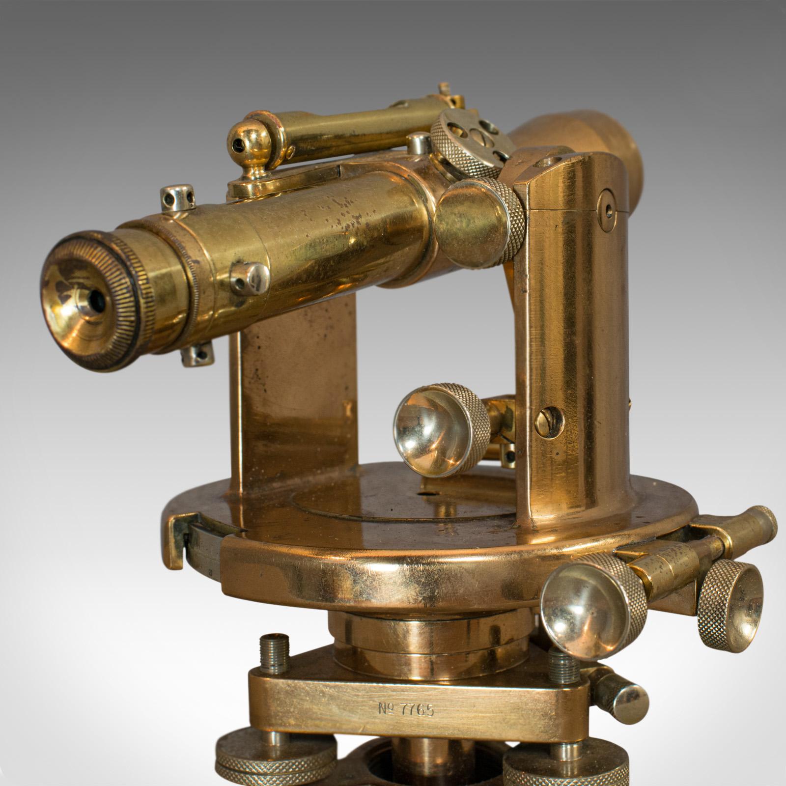 Antique Theodolite, English, Bronze, Brass, Scientific Instrument, Desk Ornament 5